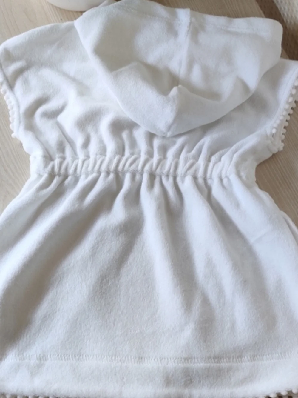 Carter's Baby Terry White Hooded Cover-Up  Size 12 Months 💰